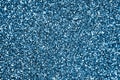 Close up of blue glitter textured background Royalty Free Stock Photo