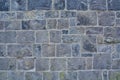 Close up of blue and grey brick stone wall texture grunge background Royalty Free Stock Photo