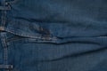 Close up of a blue jeans fabric texture background with intricate details Royalty Free Stock Photo