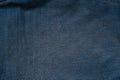 Close up of a blue jeans fabric texture background with intricate details Royalty Free Stock Photo