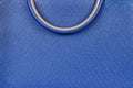 Blue luxury women leather handbag handle