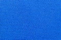 Close-up of blue nylon fabric background texture. Sturdy woven fabric for sports equipment or backpacks. Macro. Royalty Free Stock Photo