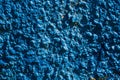 Close up of blue plastered stone wall/grunge wall texture backg Royalty Free Stock Photo