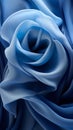 a close up of a blue rose on a black background Royalty Free Stock Photo