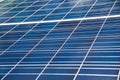 Close up blue solar cell panel for industry Royalty Free Stock Photo