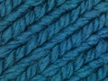 Close up of blue sweeter fabric, texture Royalty Free Stock Photo