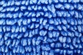 close up blue textile textured background Royalty Free Stock Photo