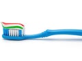 Toothbrush with Toothpaste - Dental Care, Hygiene, White Background Royalty Free Stock Photo