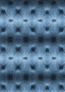 Close up blue vintage sofa leather texture Royalty Free Stock Photo
