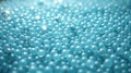 Close-Up of Blue Water Beads, Spherical Texture Background, Macro Photography for Design Projects Royalty Free Stock Photo