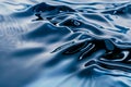 Close Up of Blue Water Surface With Ripples Royalty Free Stock Photo