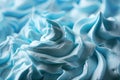 Close up of blue whipped cream texture for background and design Royalty Free Stock Photo