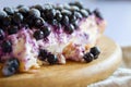 Close-up of Blueberry pie