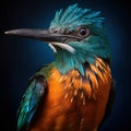 A Bluish fronted Jacamar  Made With Generative AI illustration Royalty Free Stock Photo