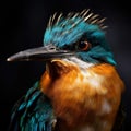 A Bluish fronted Jacamar  Made With Generative AI illustration Royalty Free Stock Photo