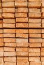 Close up board pine stack building materials high parallel folded dry building design pattern Royalty Free Stock Photo