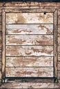 Close up of boarded up old window frame Royalty Free Stock Photo