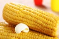 Boiled corn cob Royalty Free Stock Photo