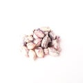 Close up boiled peanuts isolated. Royalty Free Stock Photo