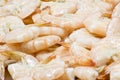 Close up boiled shrimp