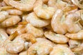 Close up boiled shrimp