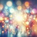 Close-up bokeh background, abstract circular bokeh background, Generative AI
