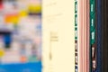 Close-up of book with colored tabs Royalty Free Stock Photo