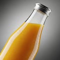 Close-up of a Bottle with Amber Liquid Royalty Free Stock Photo