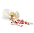 Bottle of assorted medicines Royalty Free Stock Photo