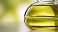A close up of a bottle of olive oil, AI Royalty Free Stock Photo