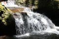 Close up of the bottom of Onomea Falls in Papaikou, Hawaii Royalty Free Stock Photo