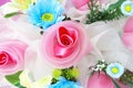 bouquet of fabric flower Royalty Free Stock Photo