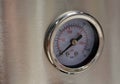 Close up Bourdon tube Pressure Gauge production plants of the chemical industry and in other comparable industrial sectors.