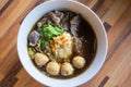 Thai Braised Beef Noodle Soup Royalty Free Stock Photo