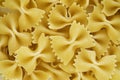 Close up of bowtie pasta