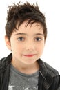 Close Up Boy with Hazel Eyes Royalty Free Stock Photo