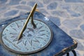 Sundial in the Summer sun. Royalty Free Stock Photo