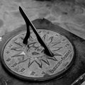 Sundial in the Summer sun. Royalty Free Stock Photo