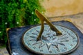 Sundial in the Summer sun. Royalty Free Stock Photo