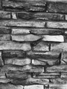 Brick Wall On The Front Of A House. Royalty Free Stock Photo
