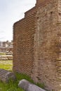 Close up of brick wall Roman Forum