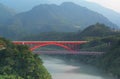 Colorful bridges in Taoyuan Taiwan Royalty Free Stock Photo