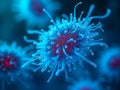 Close up of bright microscopic bacteria Royalty Free Stock Photo