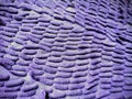 Close-up of Bright Purple Microfiber Carpet Texture Royalty Free Stock Photo