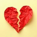 Close Up Of A Broken Heart Royalty Free Stock Photo
