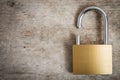 Close-up of an broken padlock