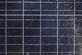 Close up of broken solar panel texture Royalty Free Stock Photo