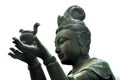 Close-up of a bronze devas statue Royalty Free Stock Photo