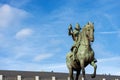 Statue of King Philip III in Plaza Mayor - Madrid Downtown Spain Royalty Free Stock Photo