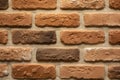 Close-up of brown and beige fired brick wall